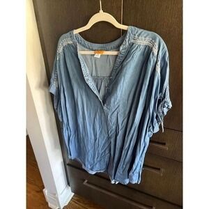 Ruby Road‎ Jean blouse woman's 2XL